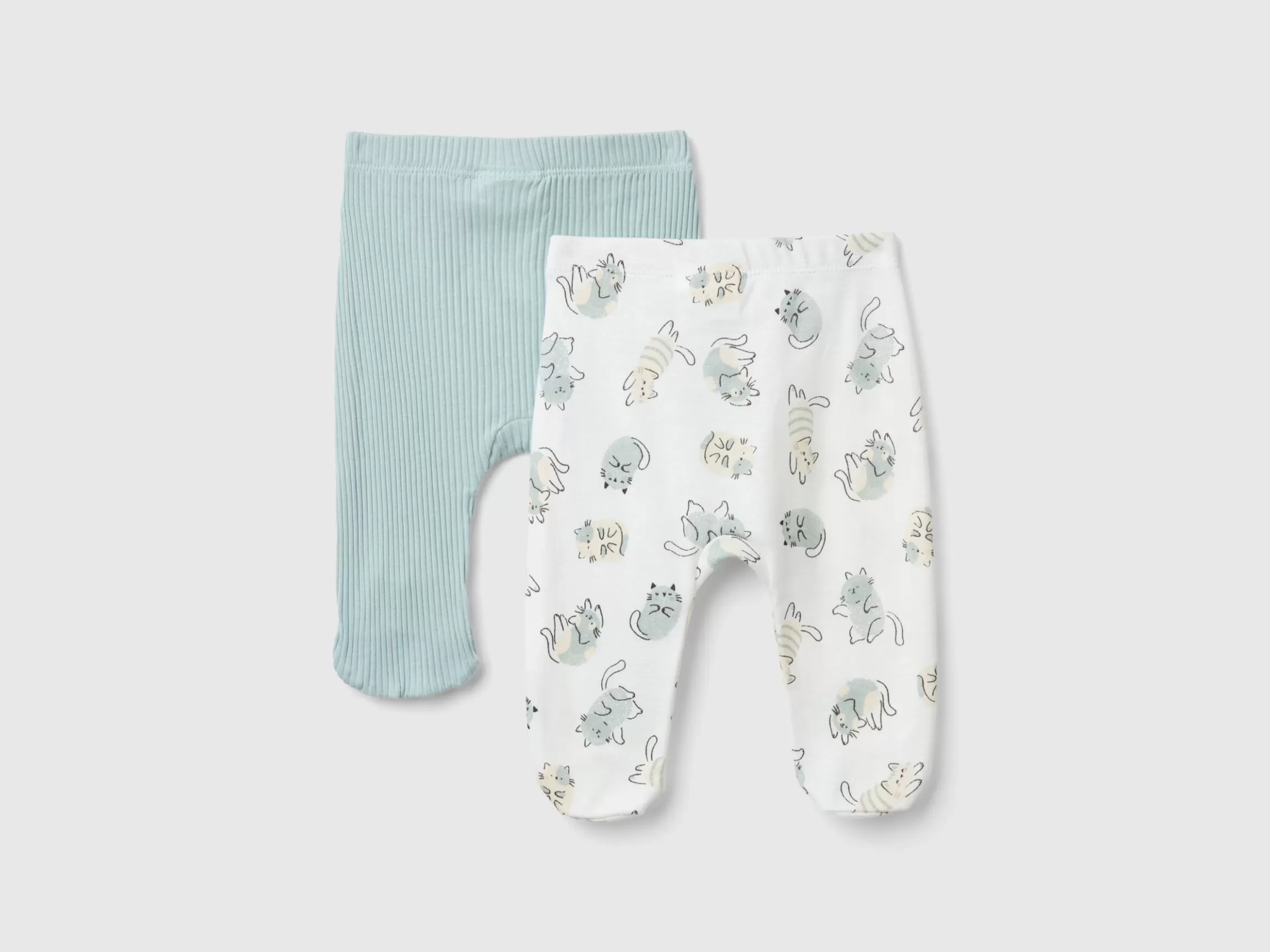United Colors of Benetton Two pairs of trousers in organic cotton
