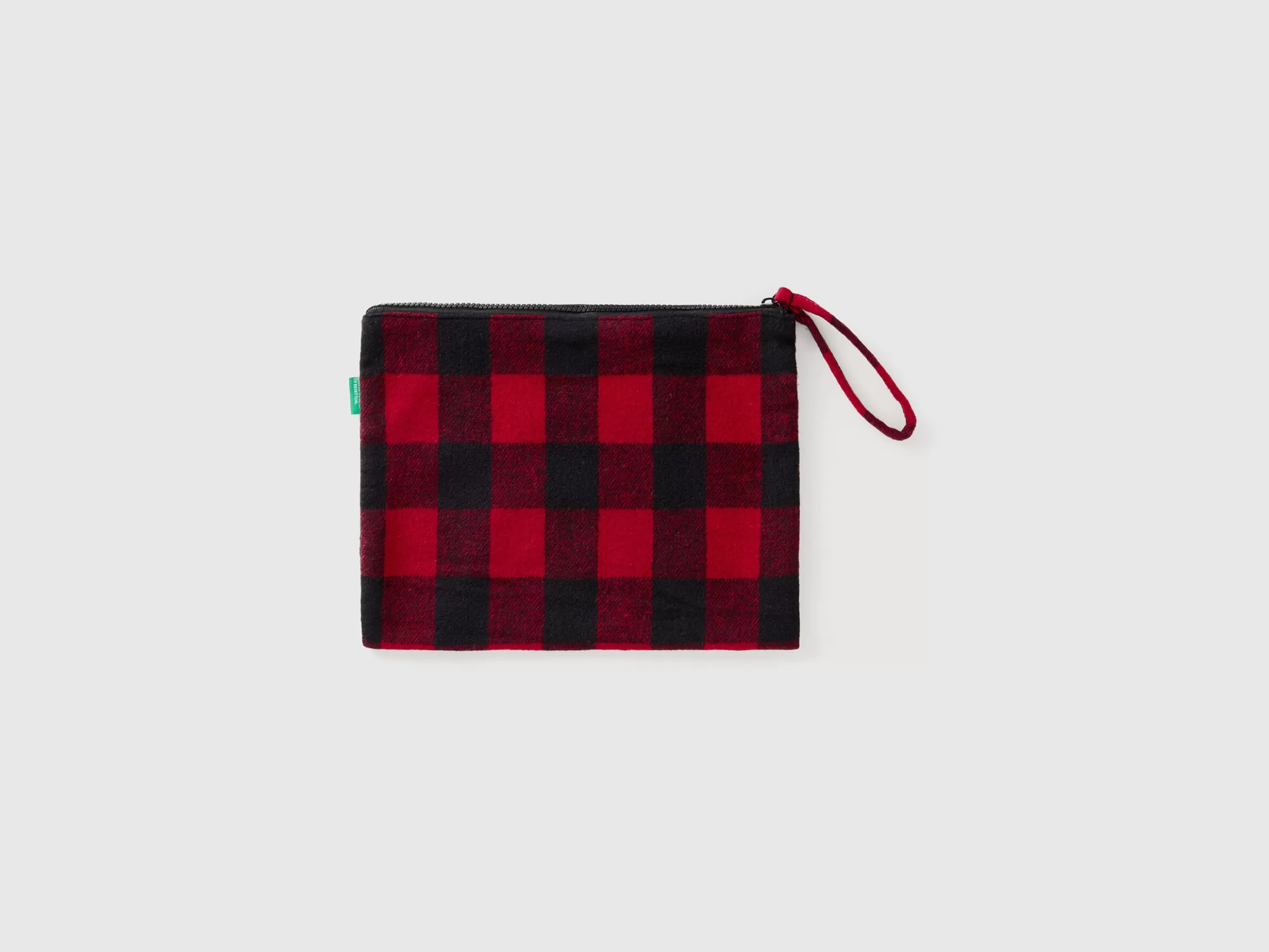United Colors of Benetton Two-tone check clutch