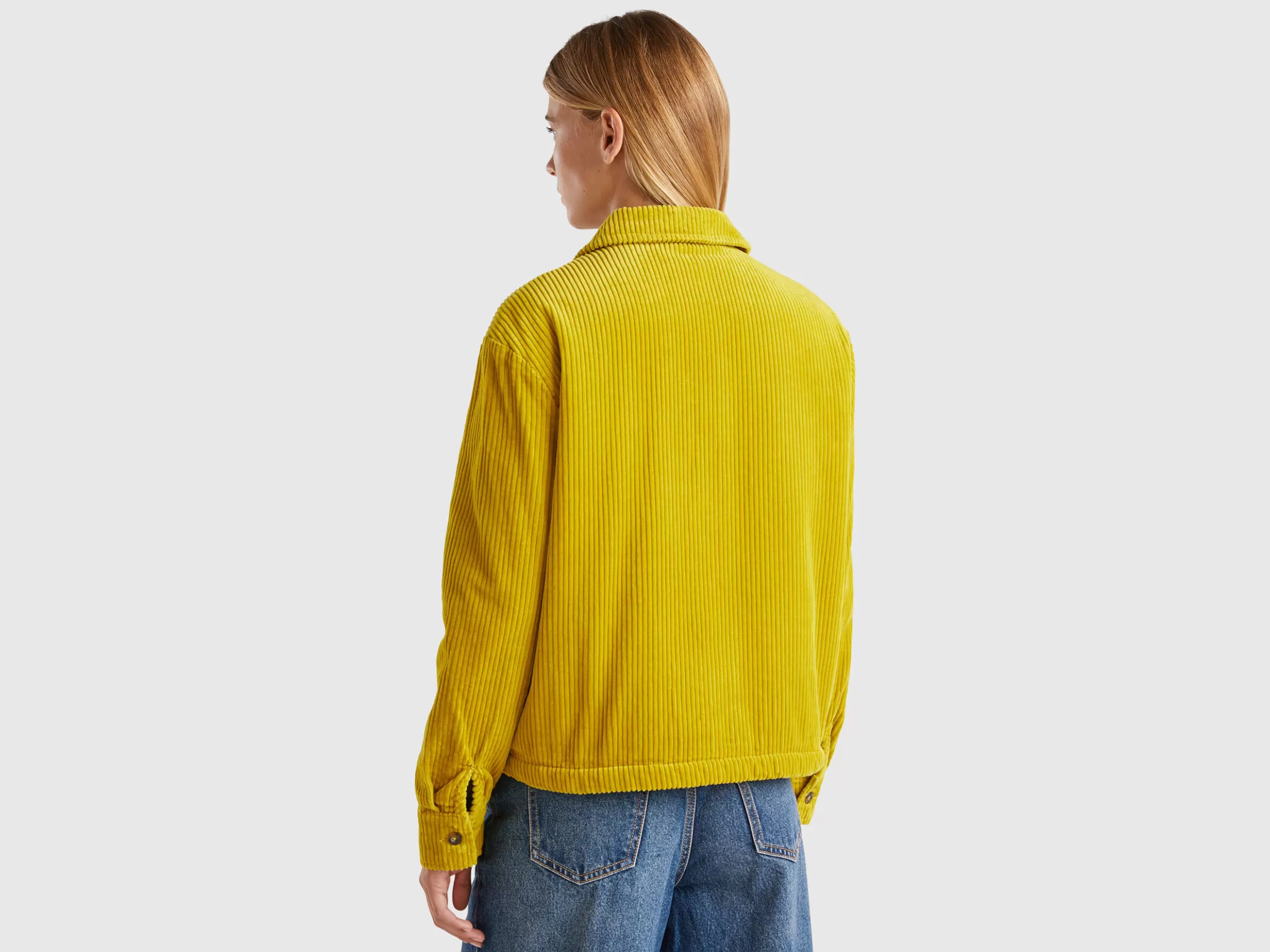 United Colors of Benetton Velvet jacket with teddy lining