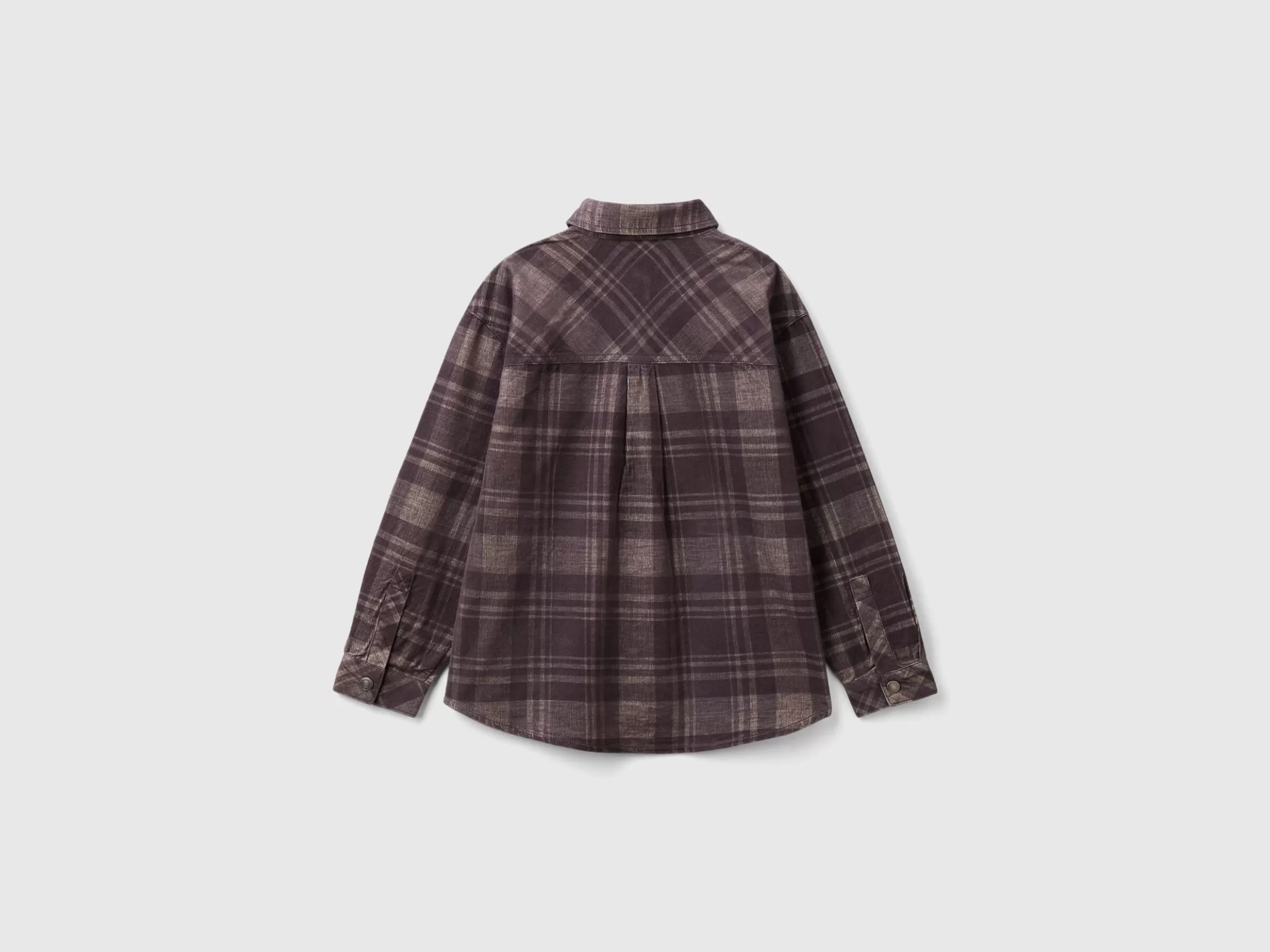United Colors of Benetton Velvet tartan shirt