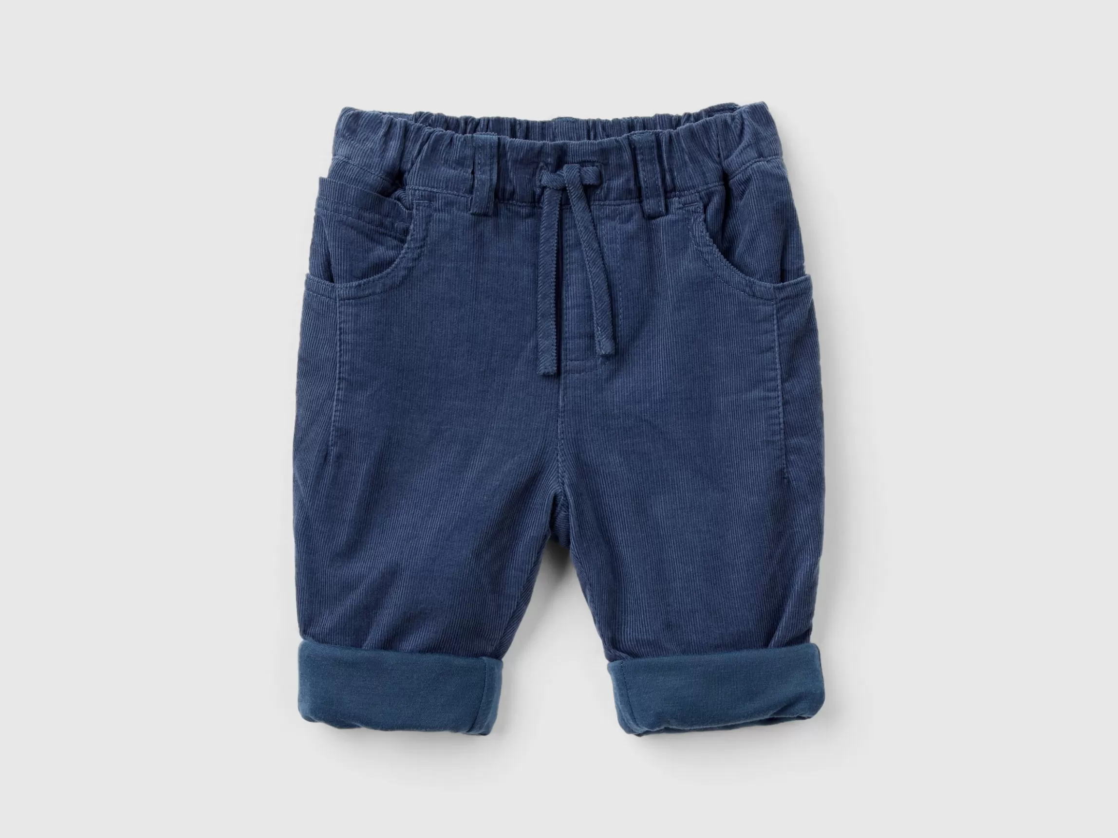 United Colors of Benetton Velvet trousers with drawstring