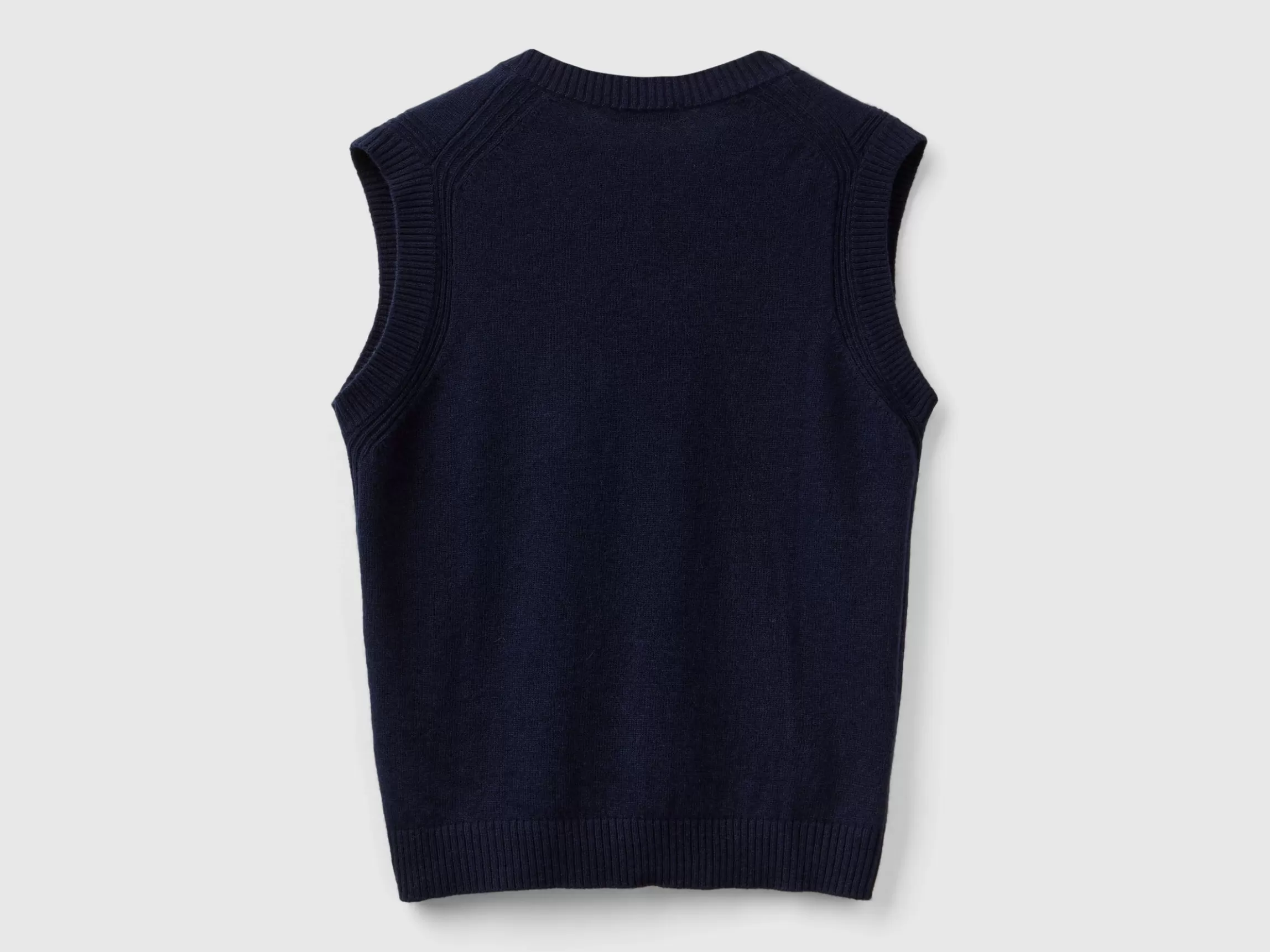 United Colors of Benetton Vest in cashmere and wool blend
