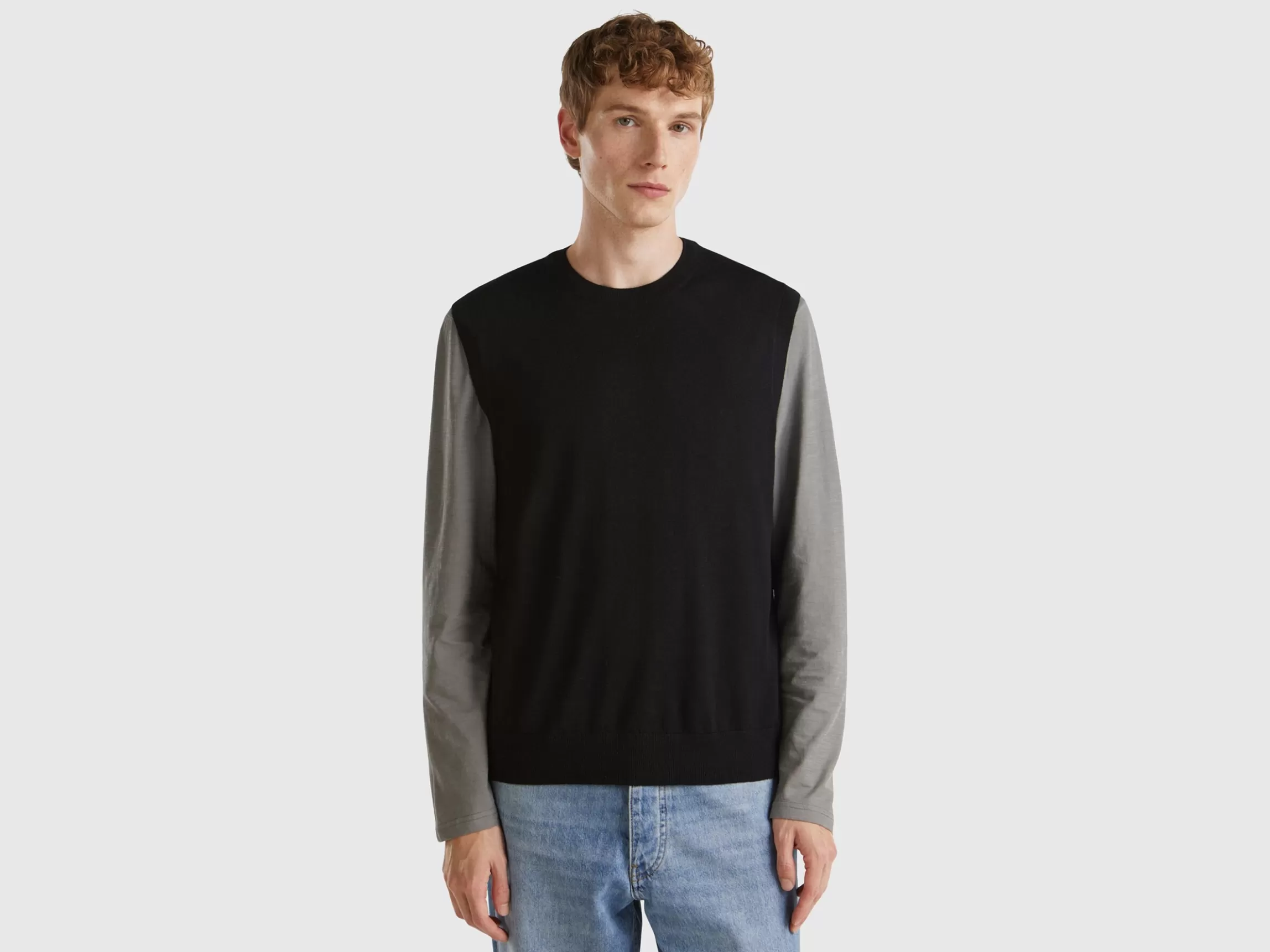 United Colors of Benetton Vest in pure Merino wool