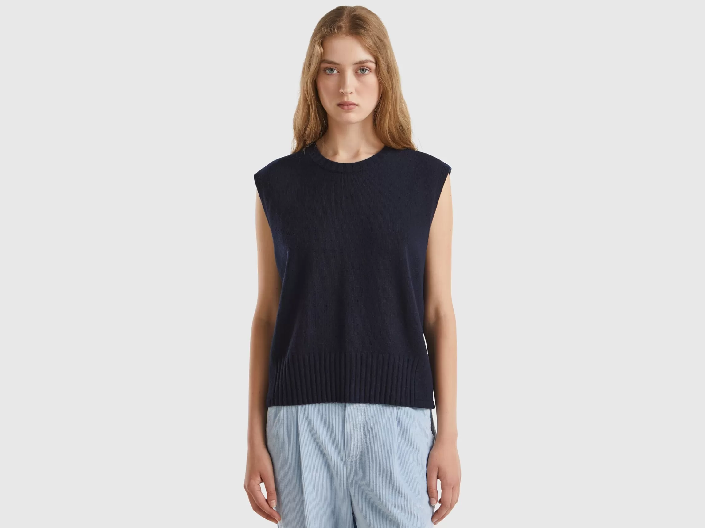 United Colors of Benetton Vest in wool and viscose blend