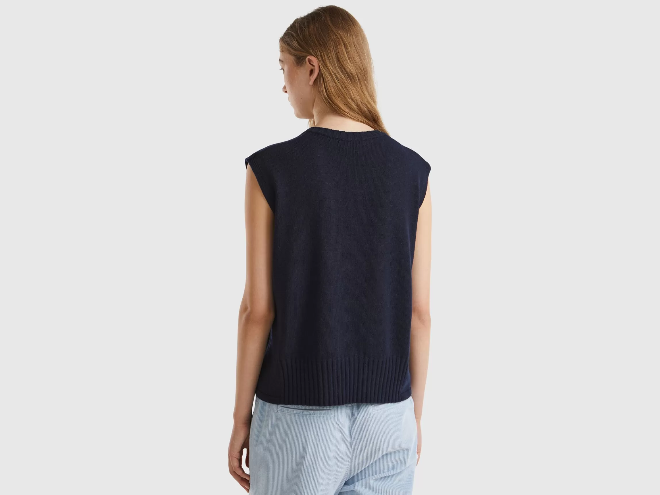 United Colors of Benetton Vest in wool and viscose blend
