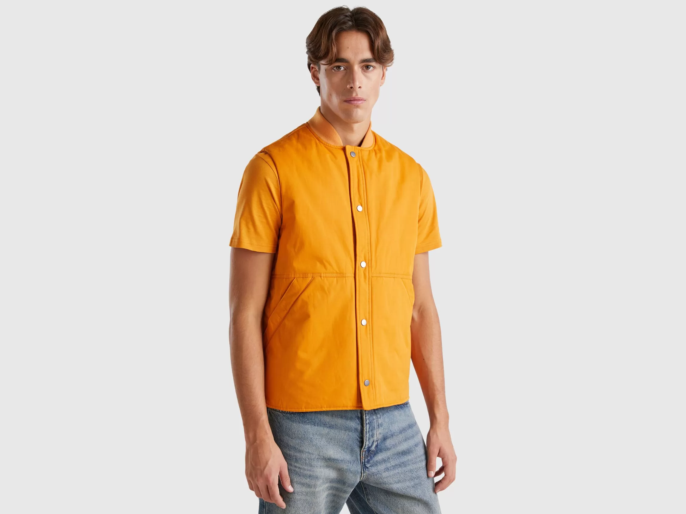 United Colors of Benetton Vest with checked lining