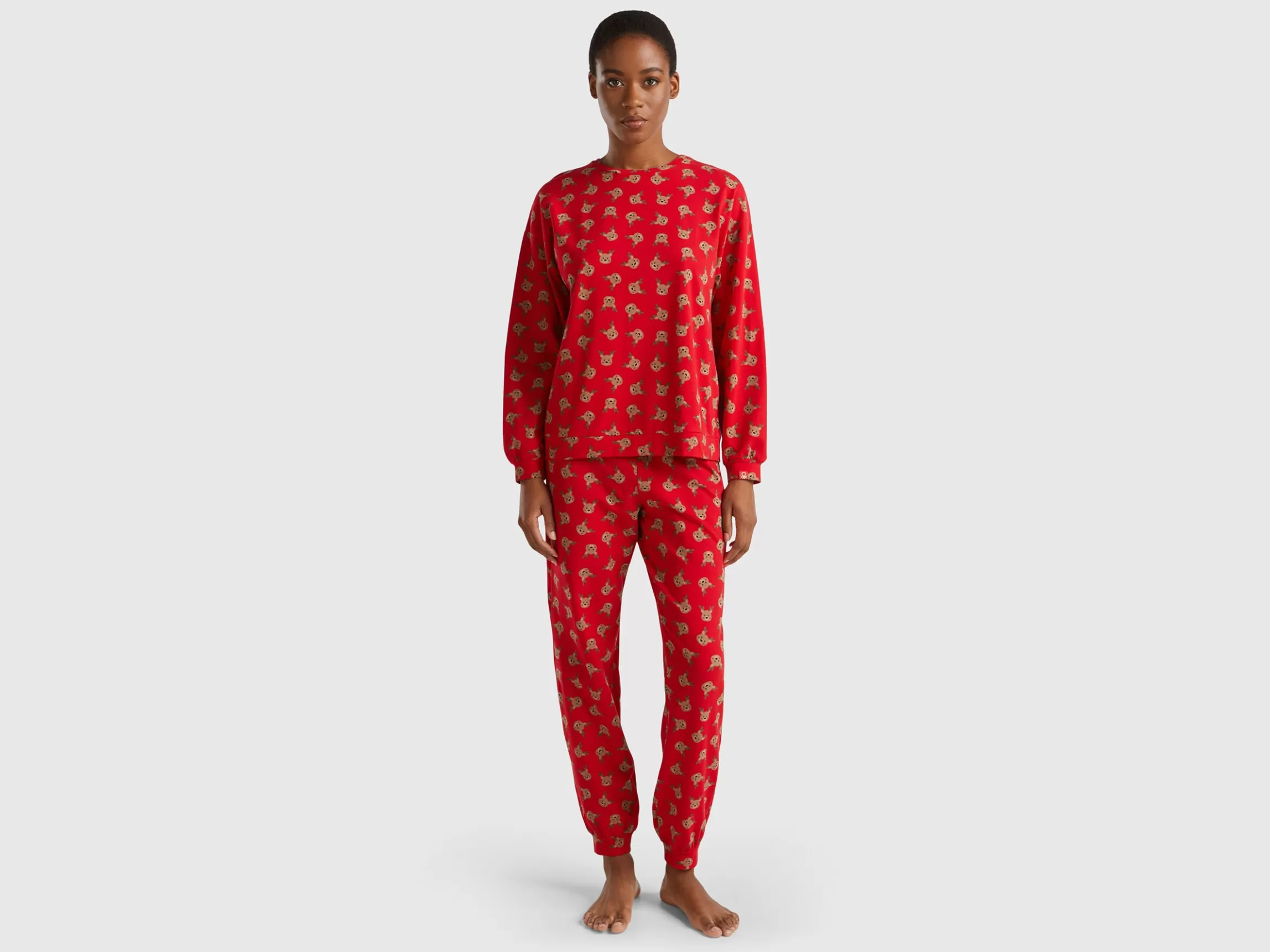 United Colors of Benetton Warm pyjamas with reindeer print