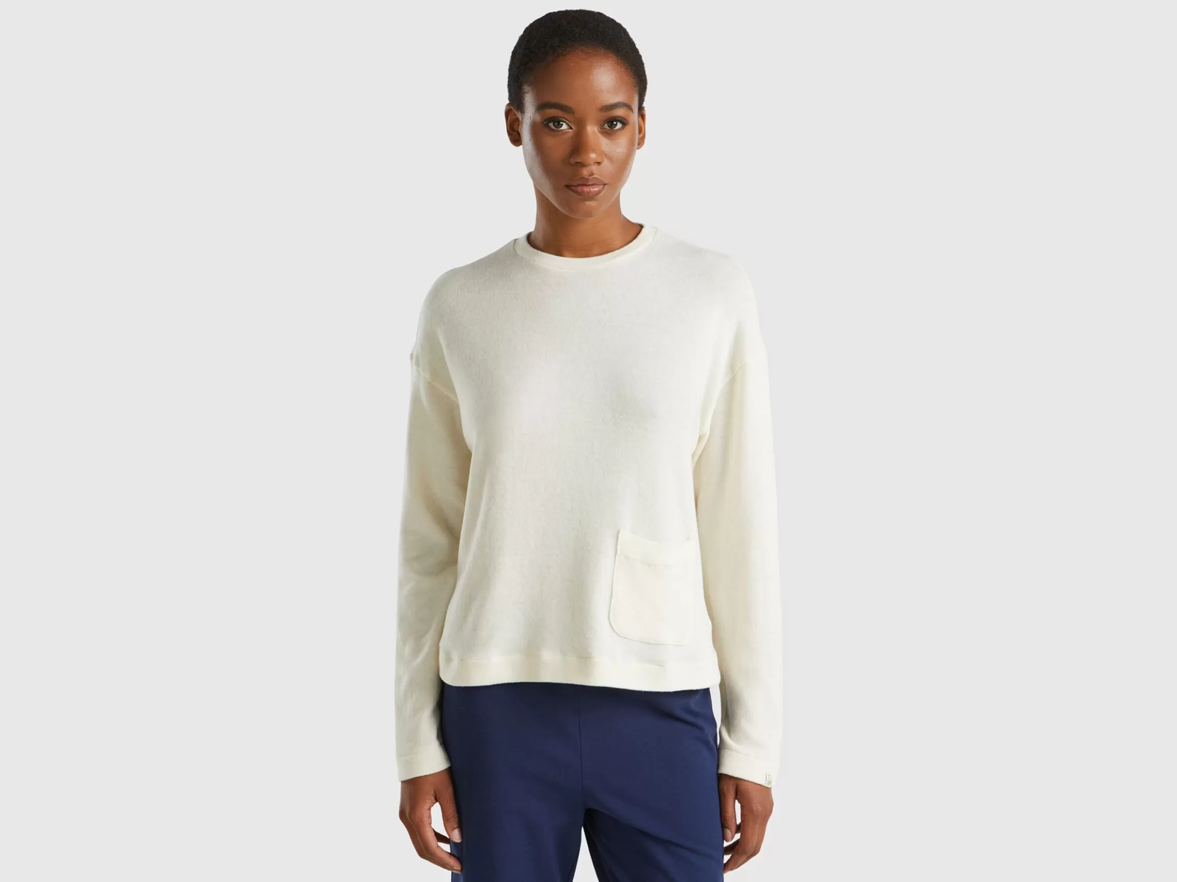 United Colors of Benetton Warm stretch cotton sweater