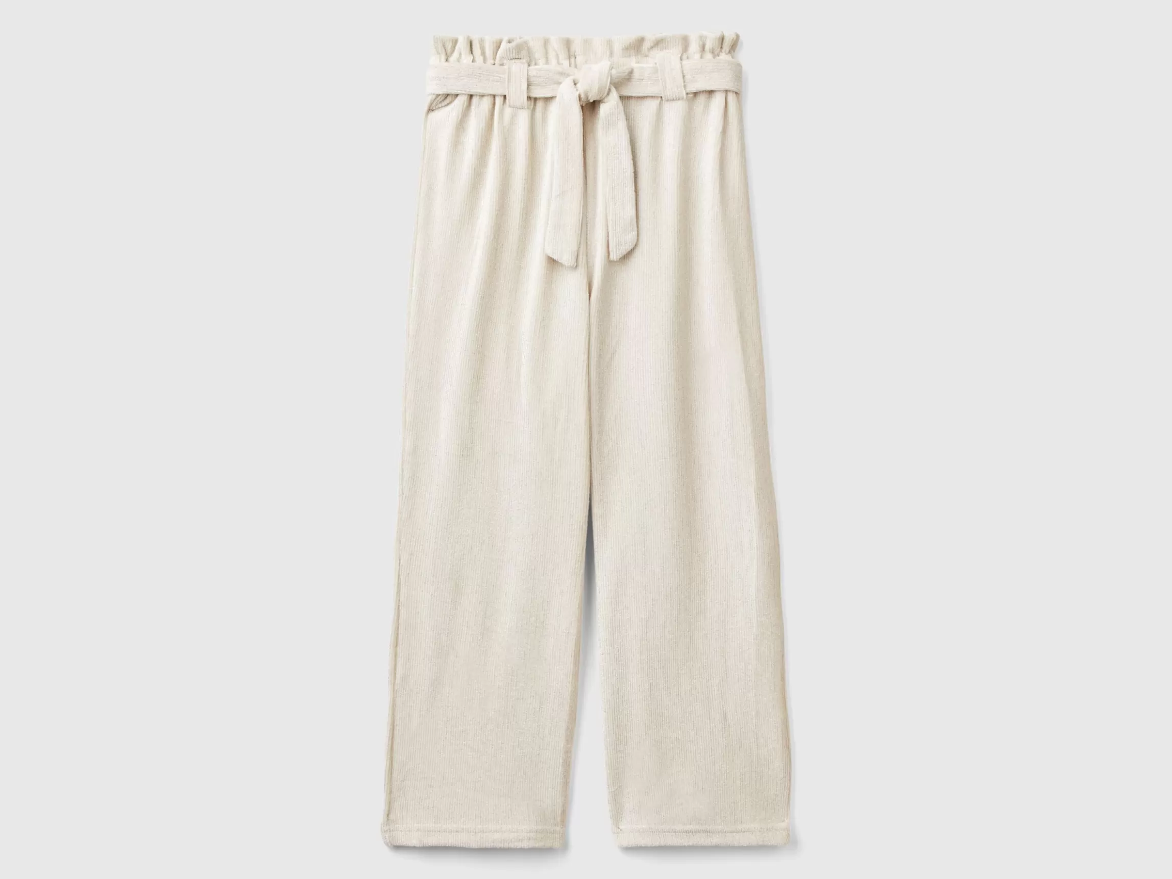 United Colors of Benetton Wide fit trousers with lurex