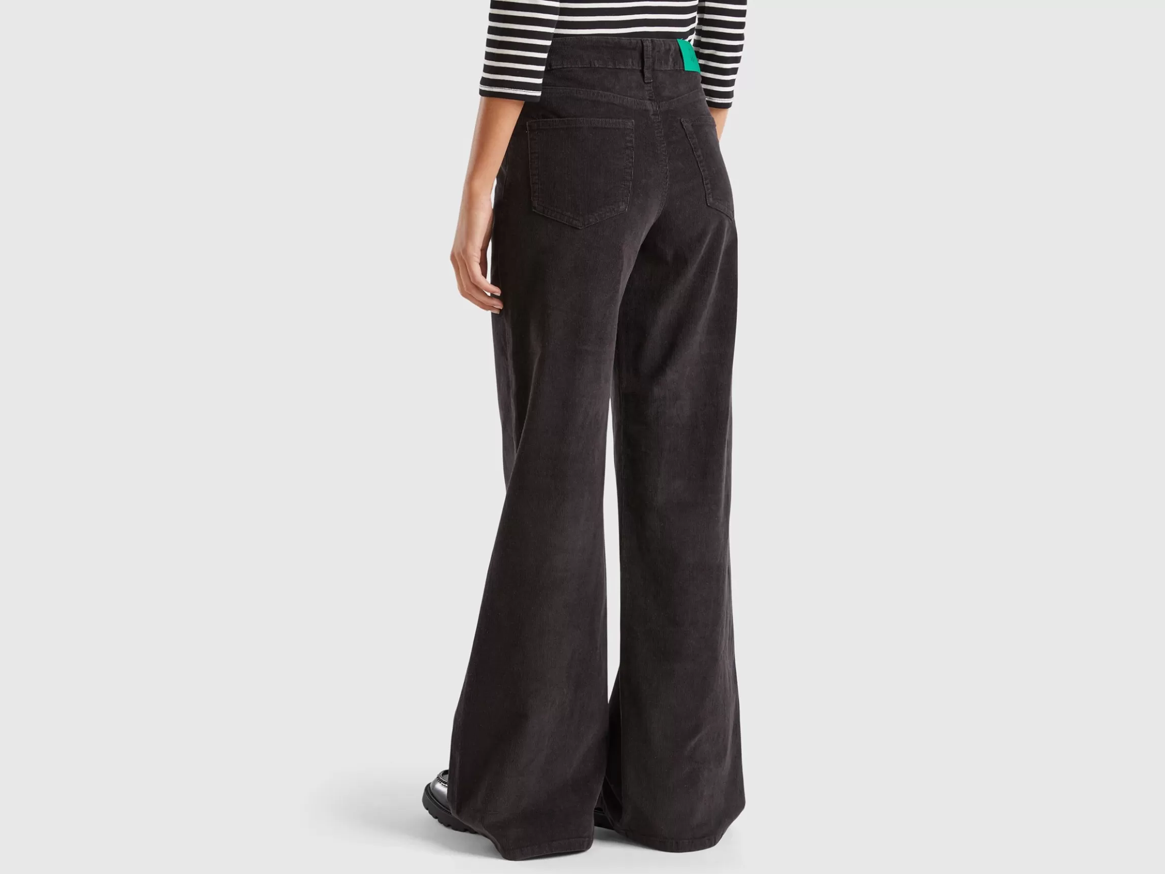 United Colors of Benetton Wide fit velvet trousers