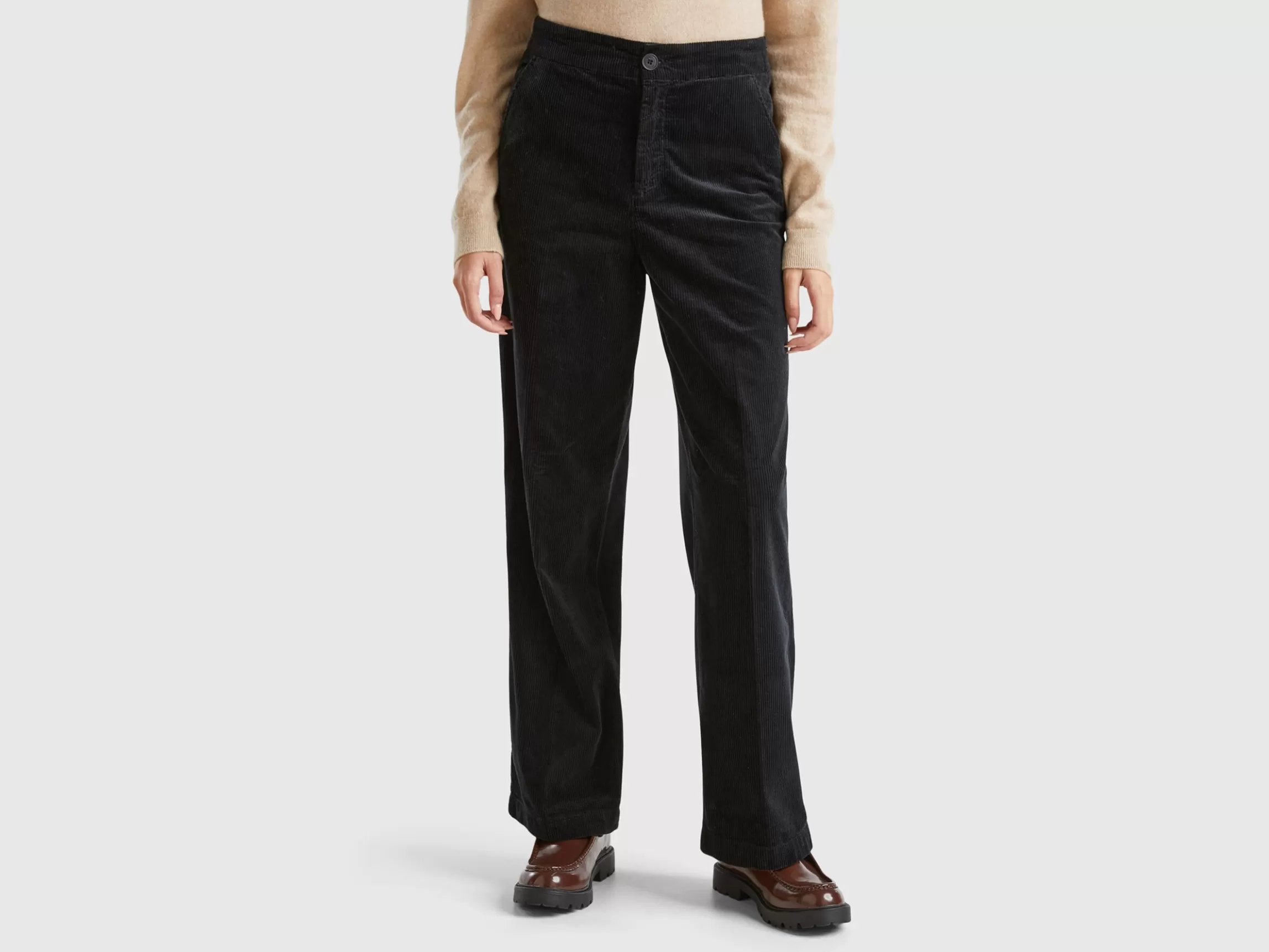 United Colors of Benetton Wide velvet trousers
