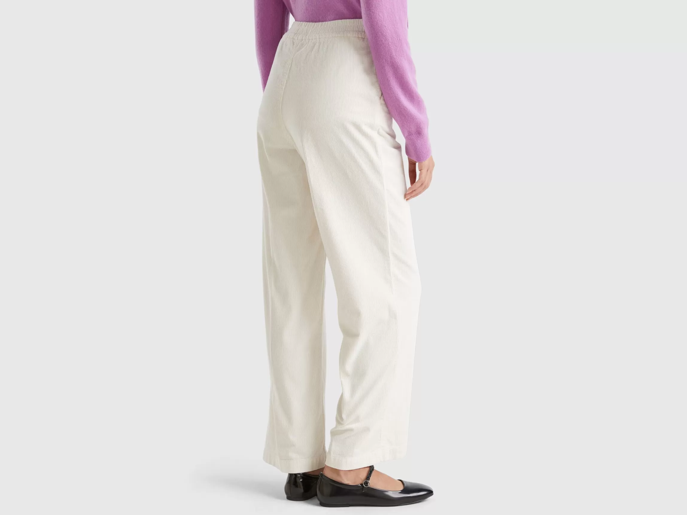 United Colors of Benetton Wide velvet trousers