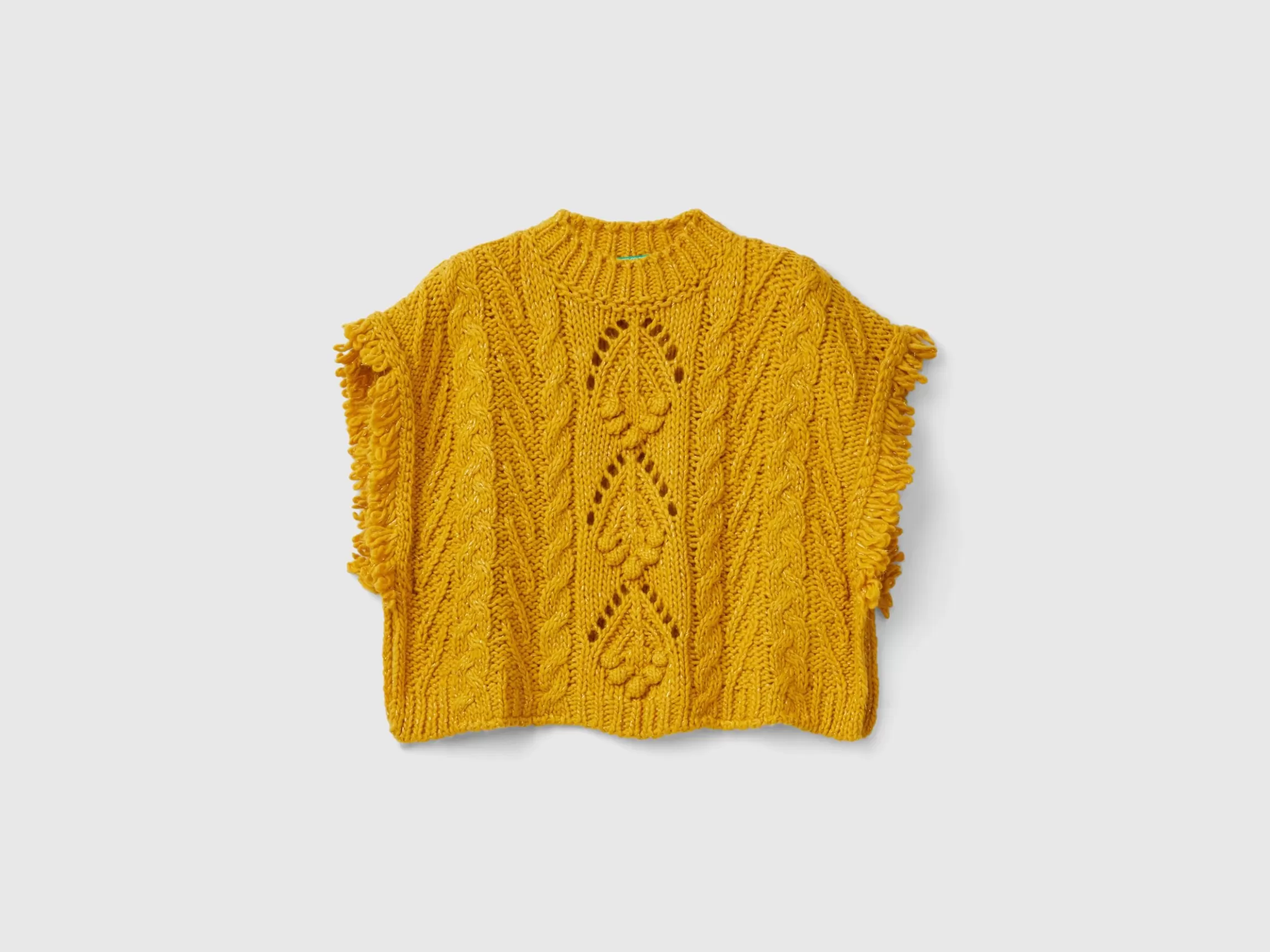 United Colors of Benetton Wool blend knit cape