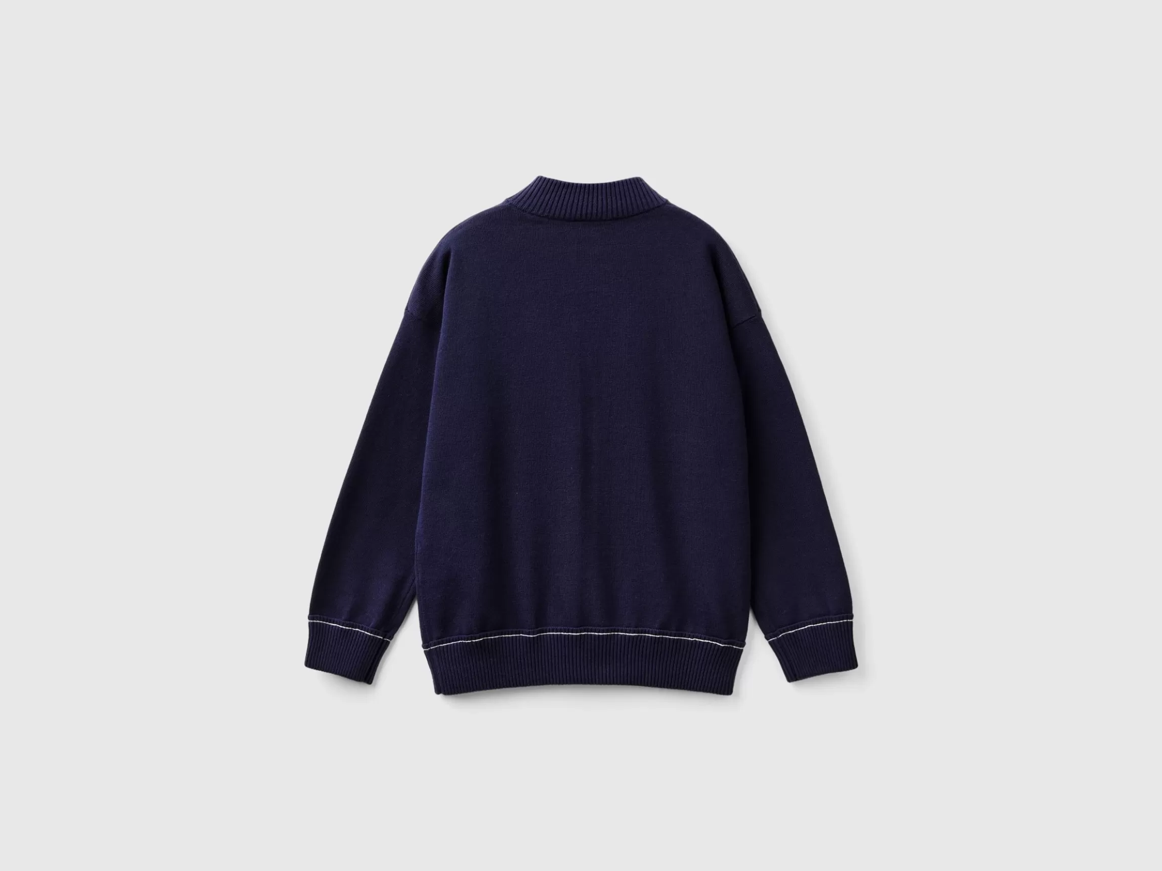 United Colors of Benetton Zip-up cotton cardigan