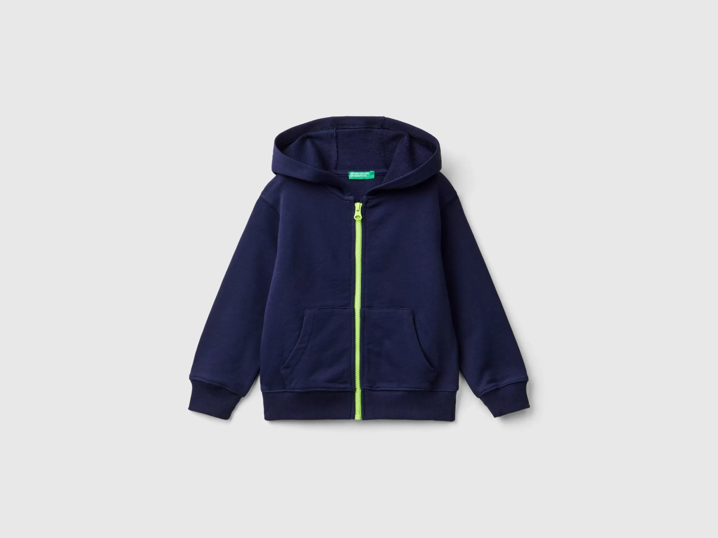 United Colors of Benetton Zip-up sweatshirt with print